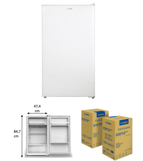 Réfrigérateur TOP Blanc 88 L congélation 1O L adapté sous plan de