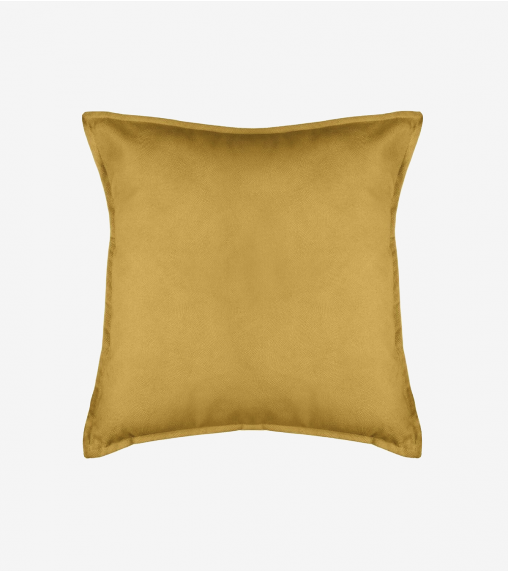 coussin jaune ocre