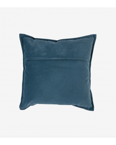 dos coussin bleu