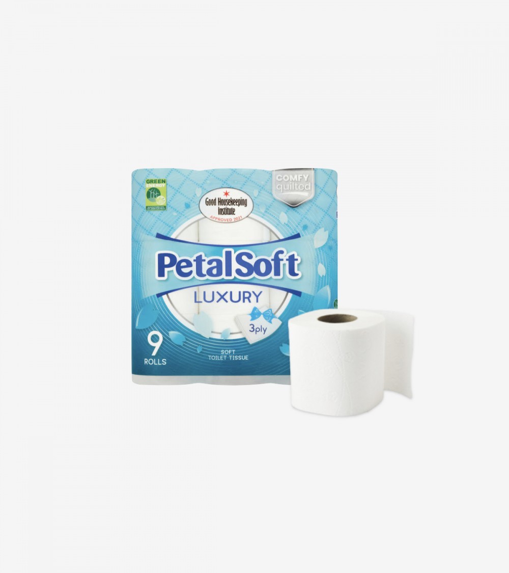 Papier toilette doux PetalSoft 3 plis 9 rouleaux - WC - Ameublea