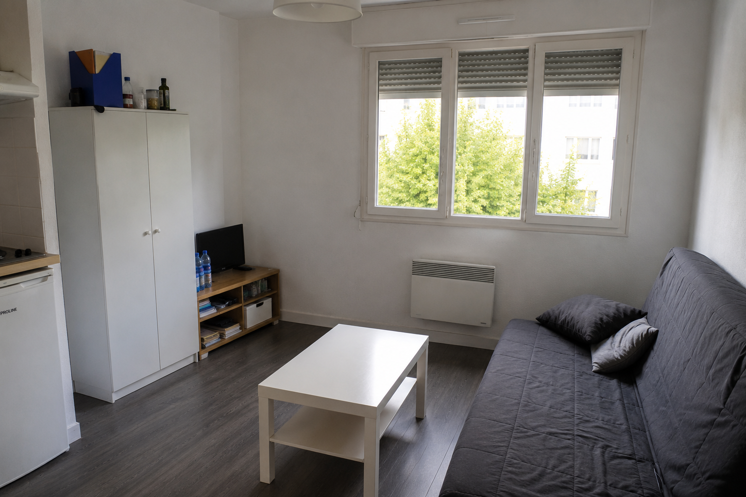 Salon vide avant ameublement