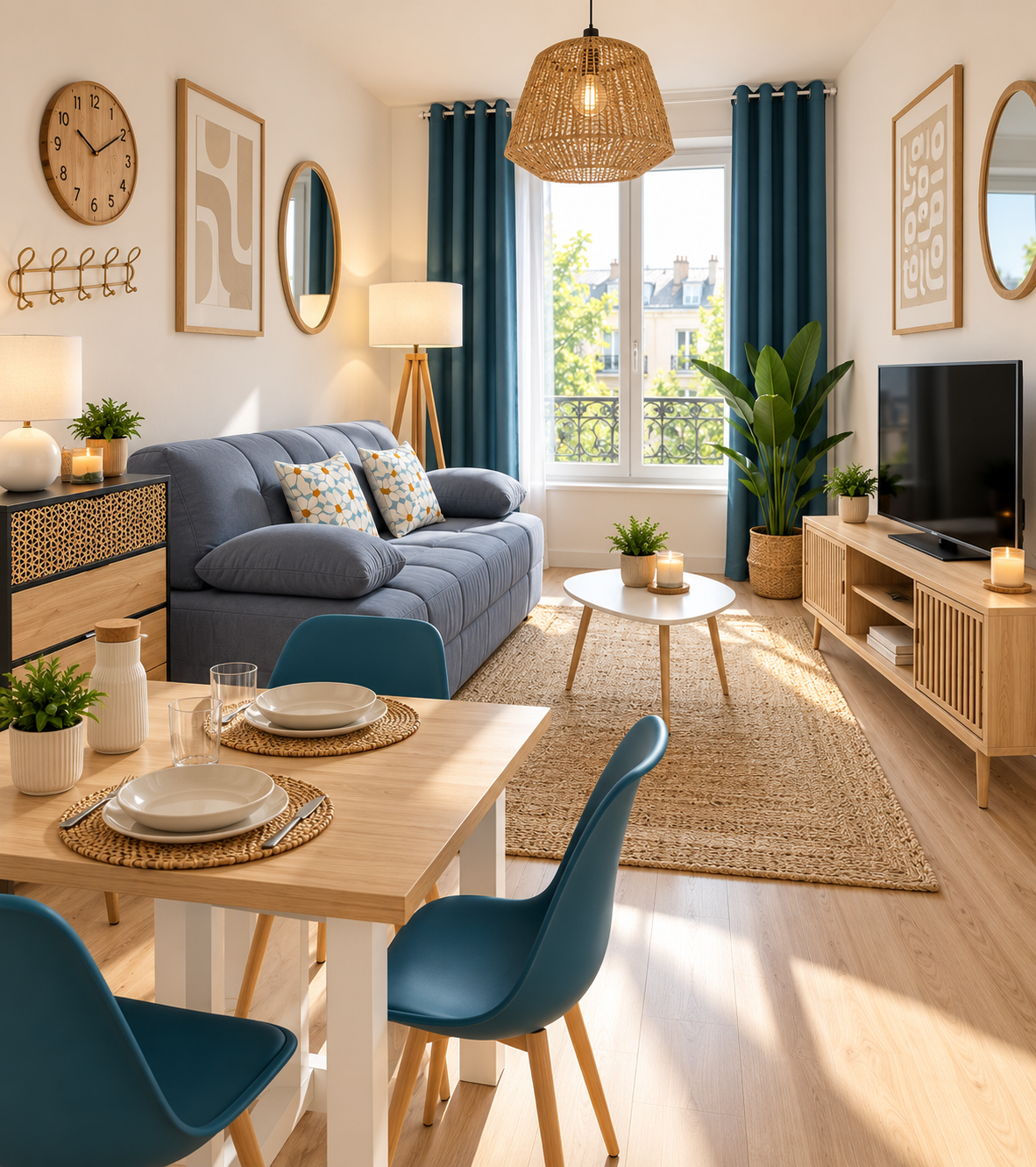 Style scandinave pour logement LMNP