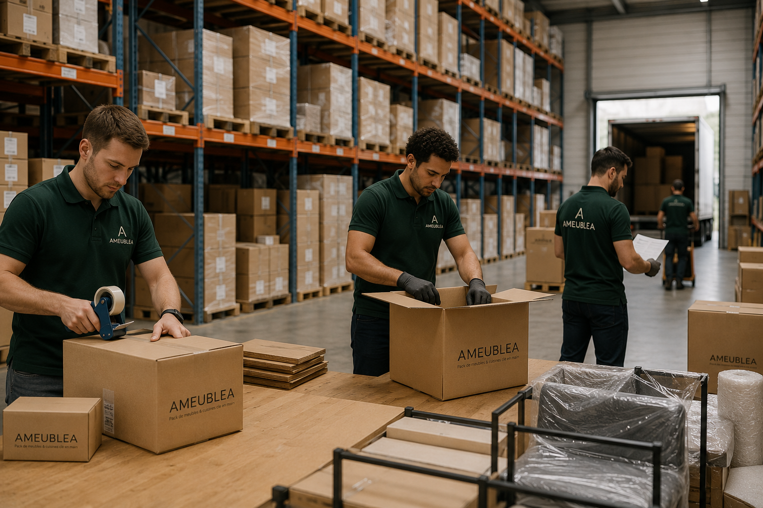 Logistique et livraison de mobilier AMEUBLEA