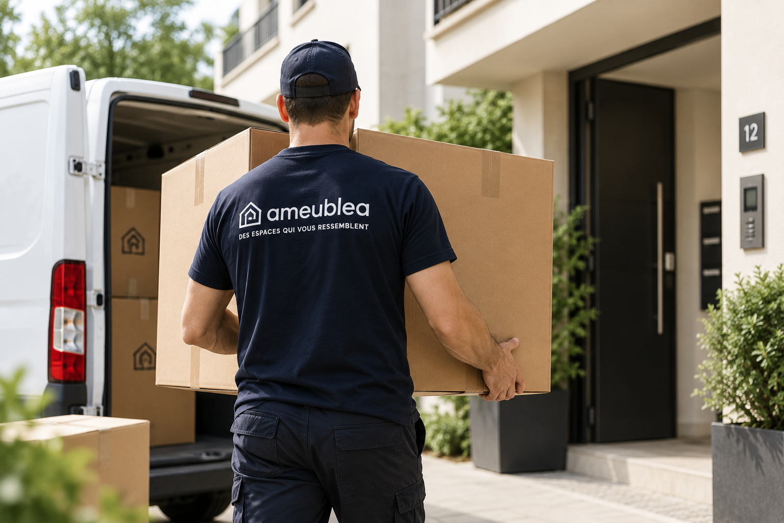 Livraison d'un pack de meubles Ameublea
