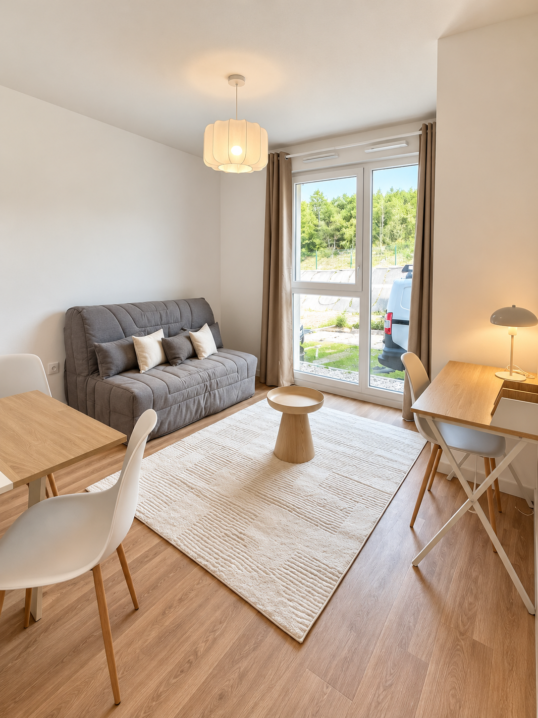 Salon meublé par Ameublea